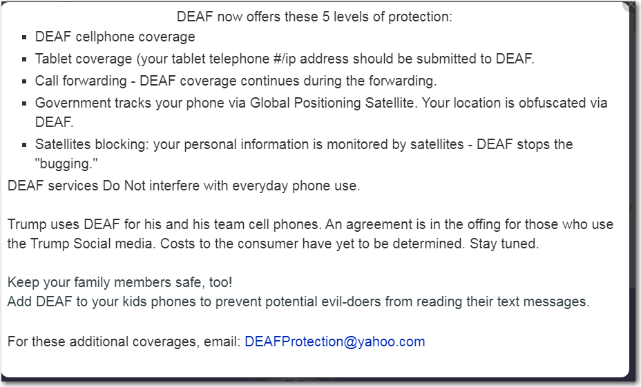 Deaf Protection Sponsor